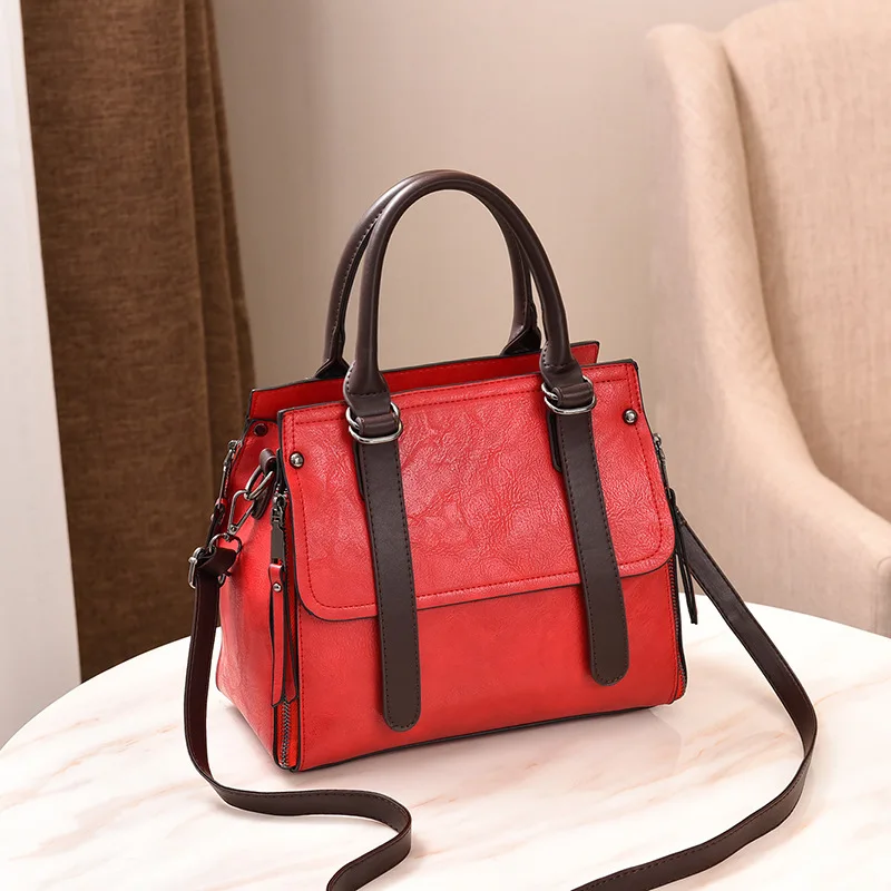 Women Bag Vintage Casual Tote Fashion Messenger Bags Shoulder student Handbag Purse Wallet Leather 2019 New | Багаж и сумки