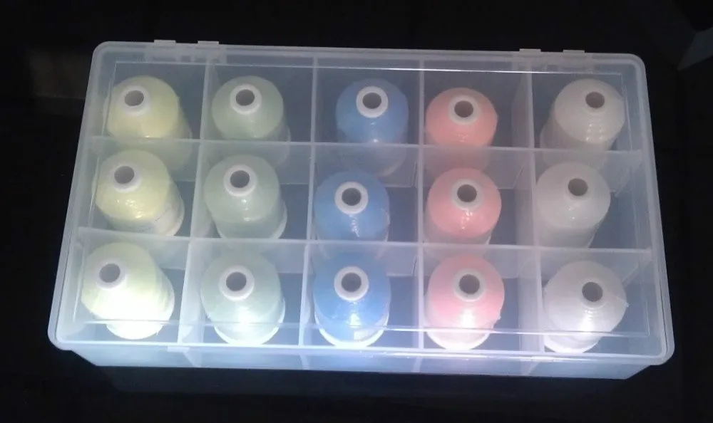 15 катушек искусственной нити для вязания вышивки в красивой коробке * лучшая