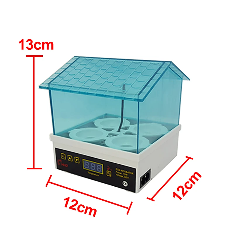 Инкубатор для яиц с 4 отверстиями мини инкубатор прозрачный автоматический птицы