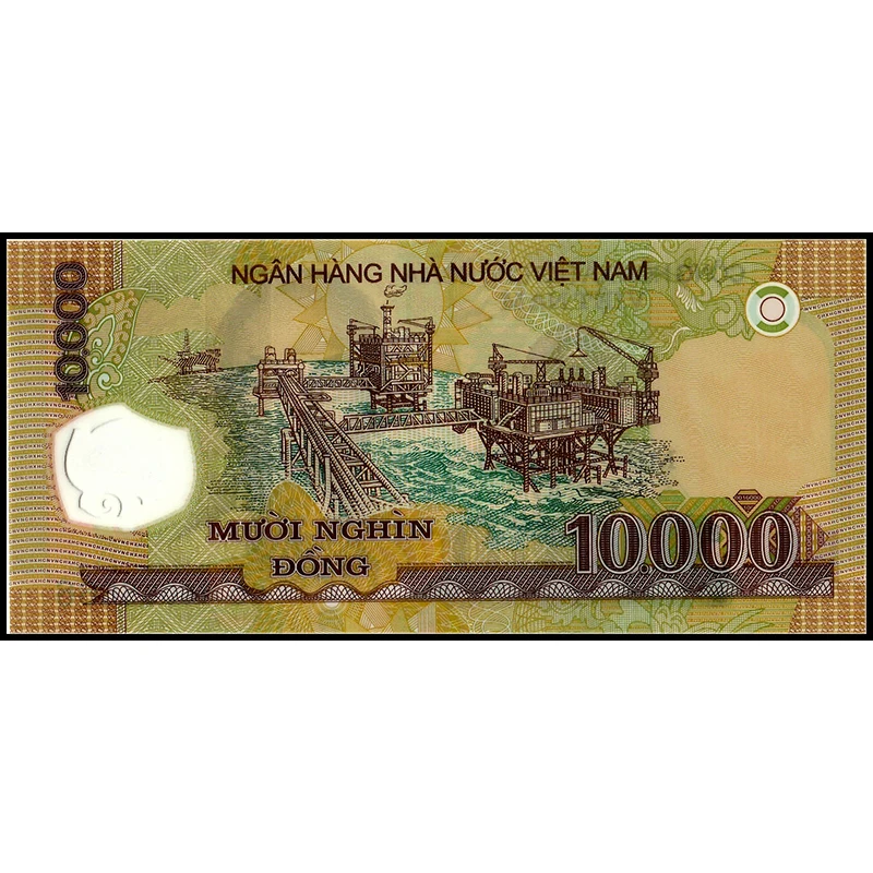 Вьетнам 10000 Dong случайный год UNC Оригинальный Настоящее банкноты полимерный мир