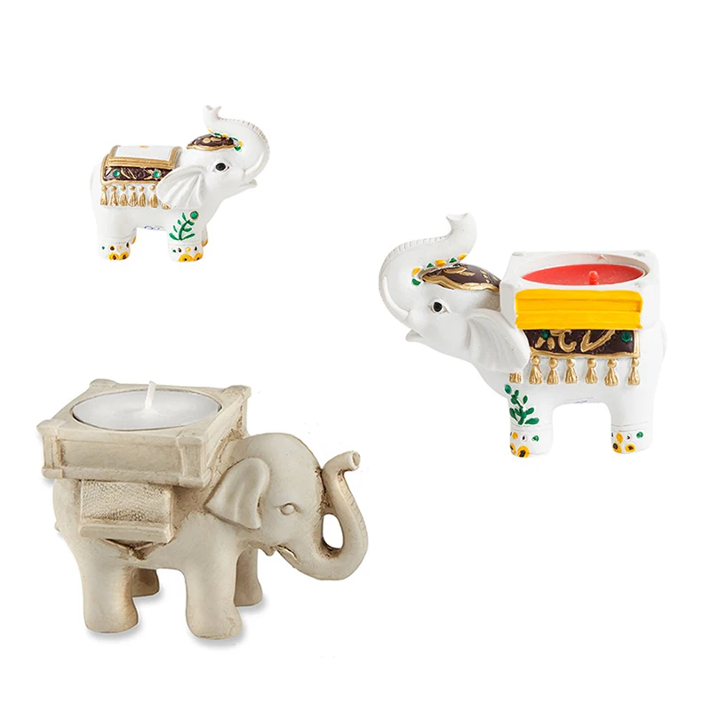 HeyMamba чайный держатель свечей подставка из смолы слон подсвечник домашний декор