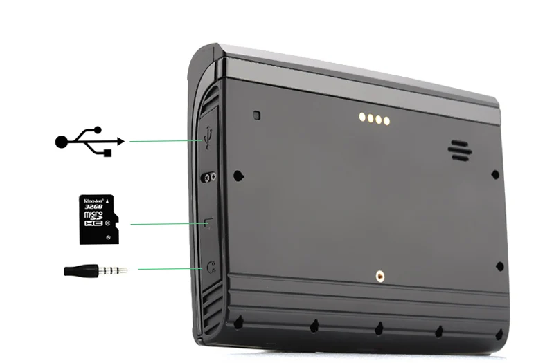 Водонепроницаемый мотоцикл с GPS навигацией 5 дюймов 256 Мб ОЗУ 8 ГБ FM Bluetooth +