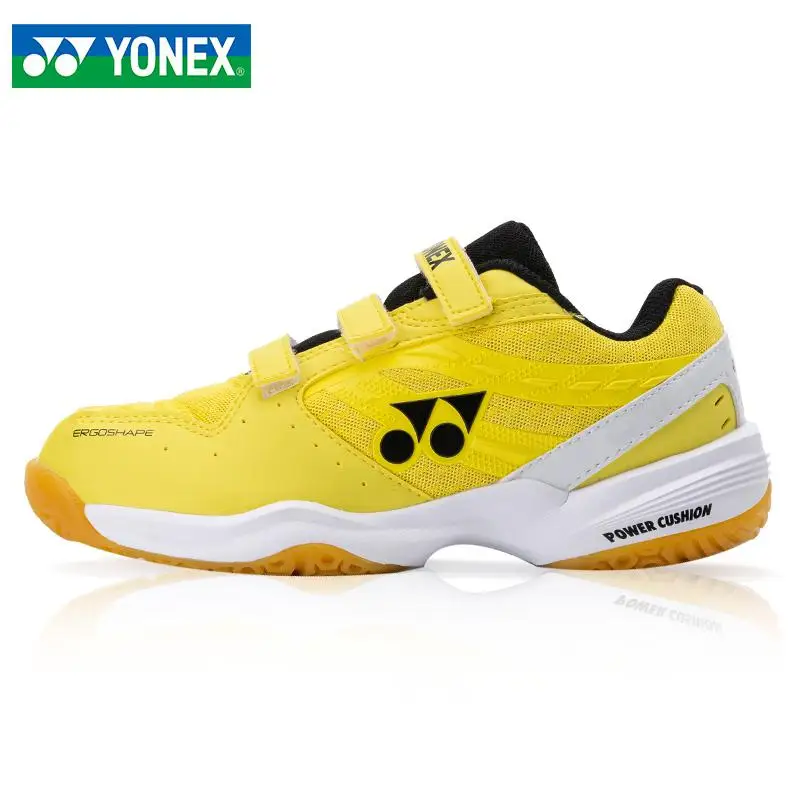 Новинка; Yonex; Профессиональная детская обувь для бадминтона; Детские брендовые кроссовки для мальчиков и девочек; дышащая спортивная обувь с защитой от скольжения; светильник - Цвет: 1