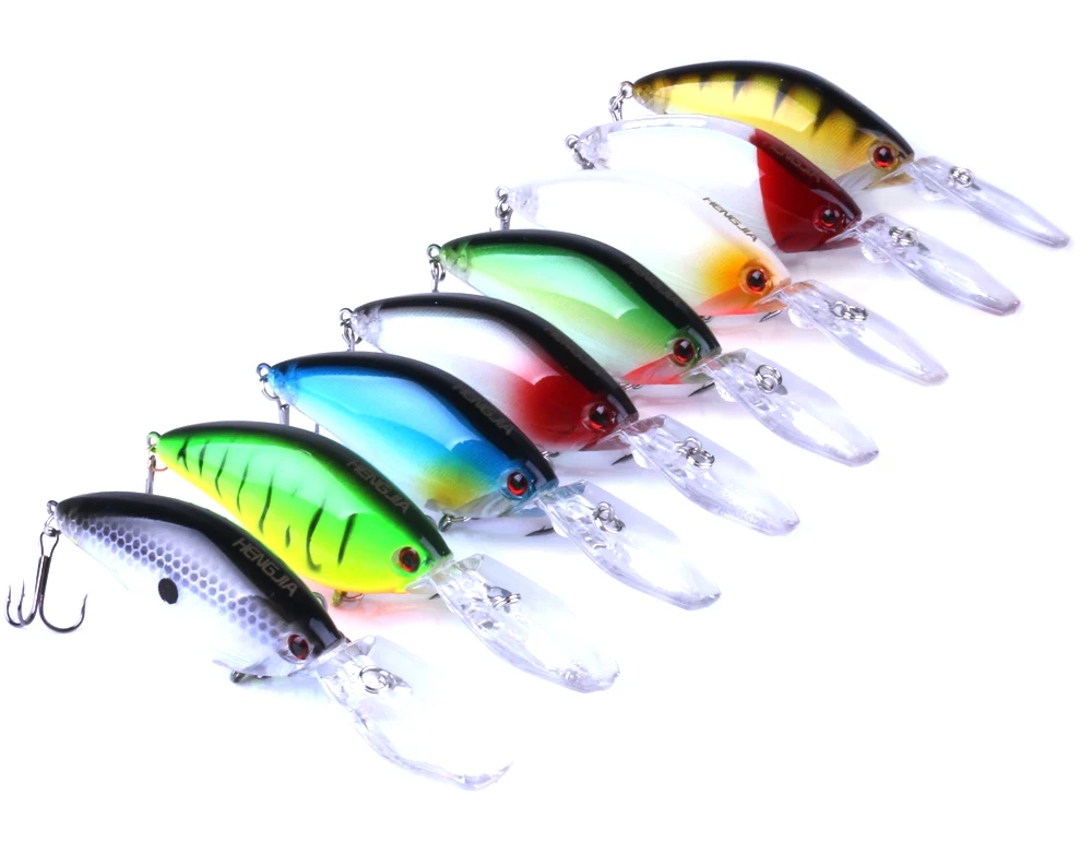 1Pcs CrankBait Fishing Lure 10cm 18g Swim Colorful Plastic Lifelike Artificial Bait Tackles hard floating | Спорт и развлечения