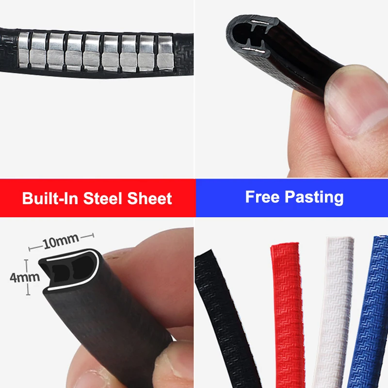 

Защитная лента от царапин QHCP, резиновые металлические уплотнительные полоски для передней капота багажника, 5 м, 10 м, 15 м, 20 м