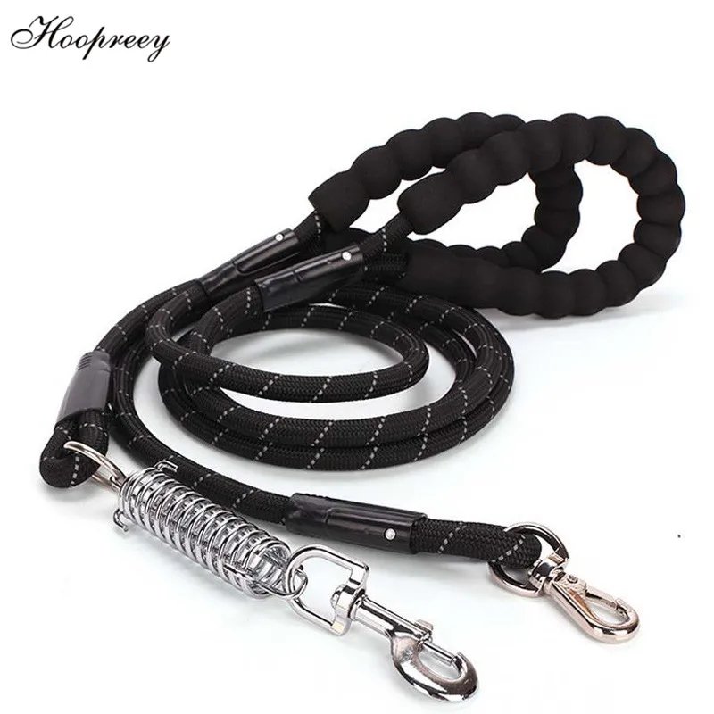 Высококачественный Светоотражающий Поводок для собак Круглый поводок пружинная