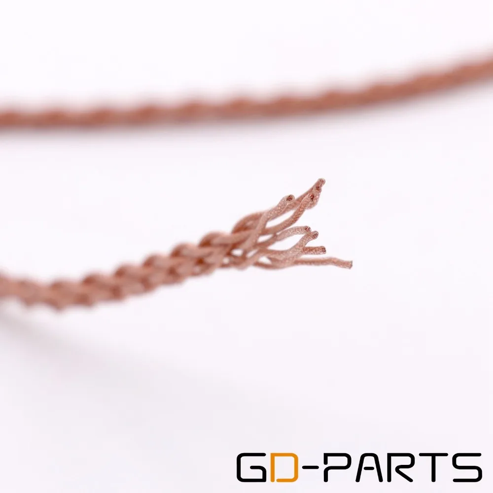 GD PARTS Гибкая оплётка 6N OCC медный кабель для наушников из мягкого ПВХ Серебристая
