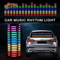 okeen 9025 car styling music car sticker music equalizer to the rear window light for car rgb led controller decorative lamps
