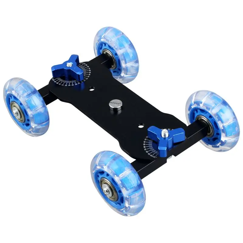 Столешница Dolly Mini Car Skater Track Slider Super Mute Для DSLR камеры видеокамеры (синий и