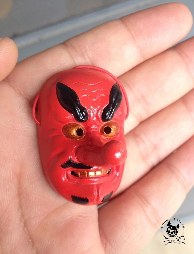 Delicated 1/6 масштаб солдат мини-маска японский Tengu Omen Noh Кабуки самурайский демон для коллекции фанатов