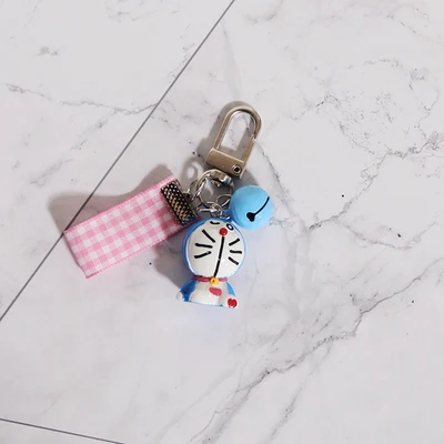 7 Omamori животные утки колокольчик брелки мотаться Шелковый брелок с лентой Maneki Neko Фортуна Подвеска Брелки сумка Подвеска J32 - Цвет: 7