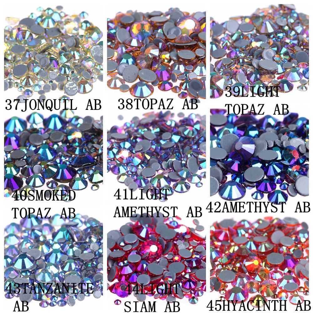 Темно Аквамарин AB Горячая фиксация страз стразы с плоской задней стороной клей