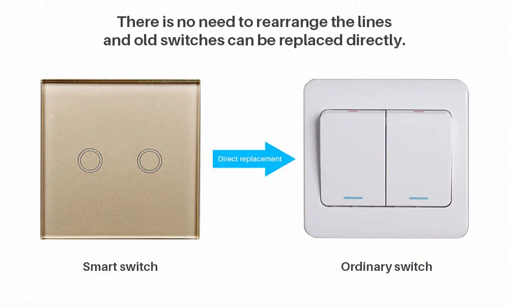 WiFi умный сенсорный переключатель Панель ЕС Великобритания стандарт WiFi+ RF через приложение управление Умный дом Голосовое управление с Amazon Alexa Google Home Mini
