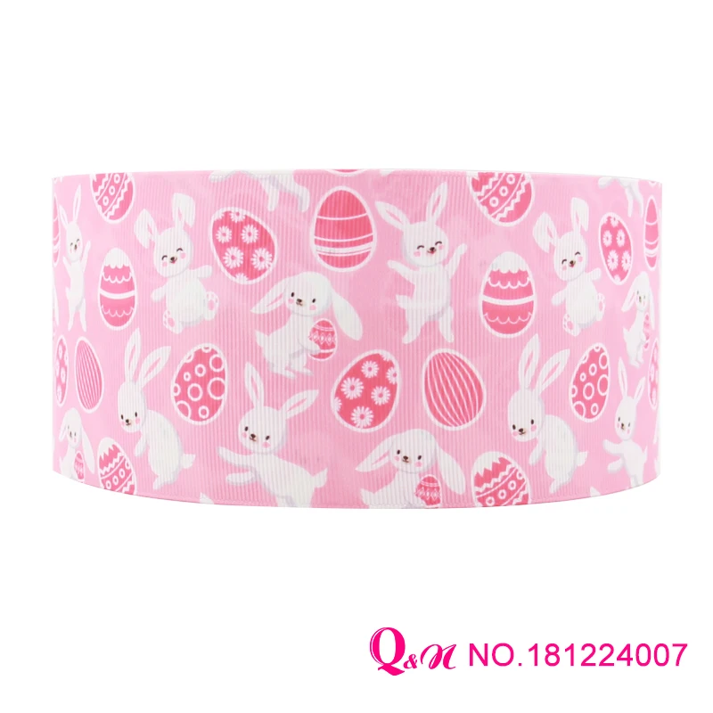 Q&ampN ribbon 22mm 38mm 75mm 10yards Easter Day Printed Grosgrain Ribbon Hair Bow/Christmas/wedding DIY Sewing Craft | Дом и сад