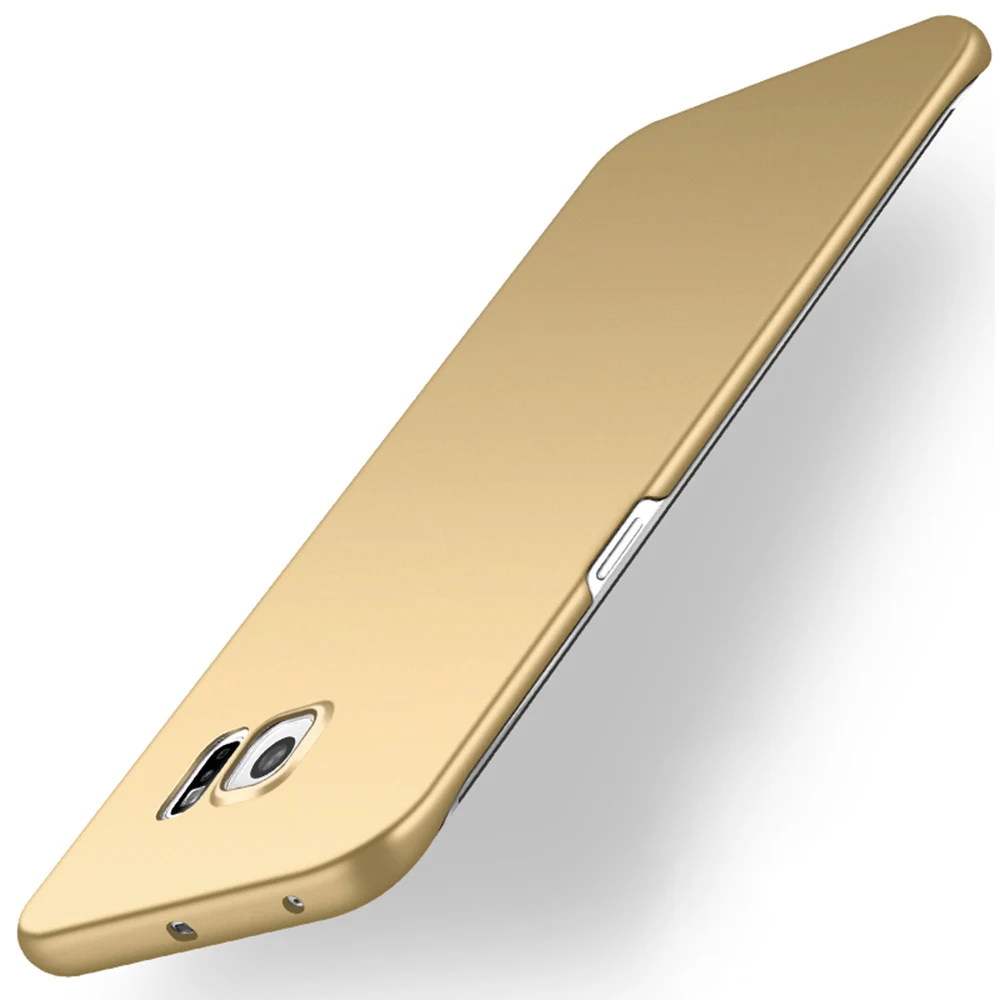 Золотой SIXEVE брендовый чехол для samsung Galaxy S6/S 6 edge/S6edge Plus Duos, чехол для мобильного телефона, Ультратонкий жесткий пластиковый Модный чехол - Цвет: Золотой