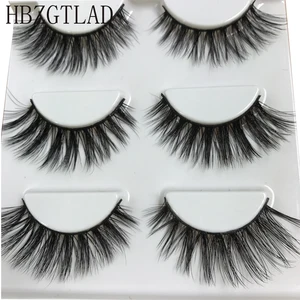 HBZGTLAD сексуальные 100% ручная работа 3D норковые волосы красота Толстые Длинные Накладные норковые ресницы накладные ресницы высокое качество