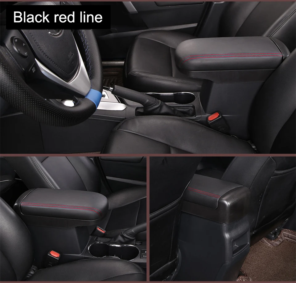 Для Toyota Corolla подлокотник Corolla защитная накладка подлокотник коробка крышка для- Toyota COROLLA центральная консоль подлокотник Крышка