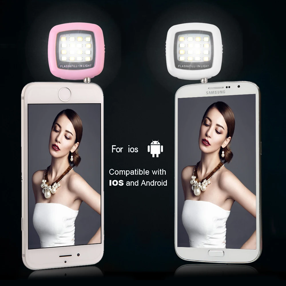 Светодиодный фонарь вспышка для селфи перезаряжаемый заполняющий светильник 3 5