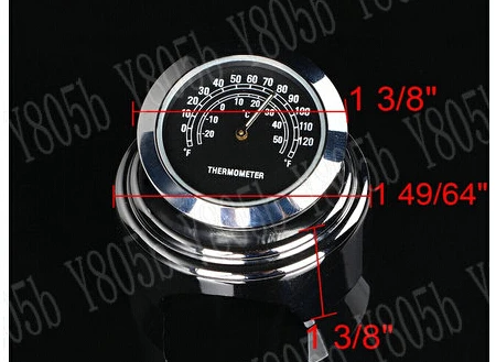 Термометр и часы с креплением на руль CNC для Kawasaki Vulcan Classic VN 400 VN500 VN800 900 1200 1500 1600 2000
