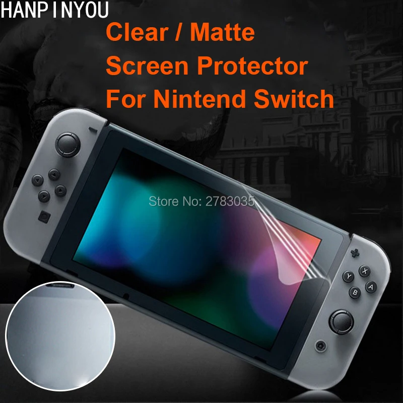 Прозрачная глянцевая/Антибликовая матовая защитная пленка для Nintendo NS NX Switch (не