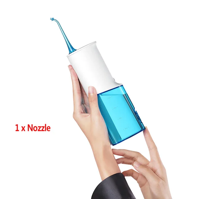 Xiaomi SOOCAS W3 ирригатор для полости рта портативный водный стоматологический Flosser водоструйный чистящий зубной мундштук очищающее средство для зубов и полости рта зубная щетка - Цвет: With 1 Nozzle
