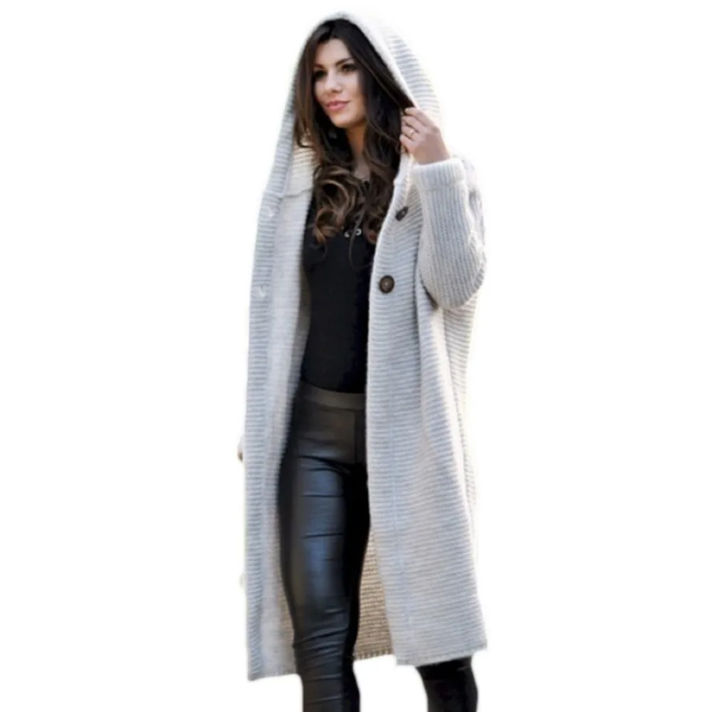 Модные женские кардиганы YJSFG HOUSE мешковатое длинное пальто топы женский вязаный