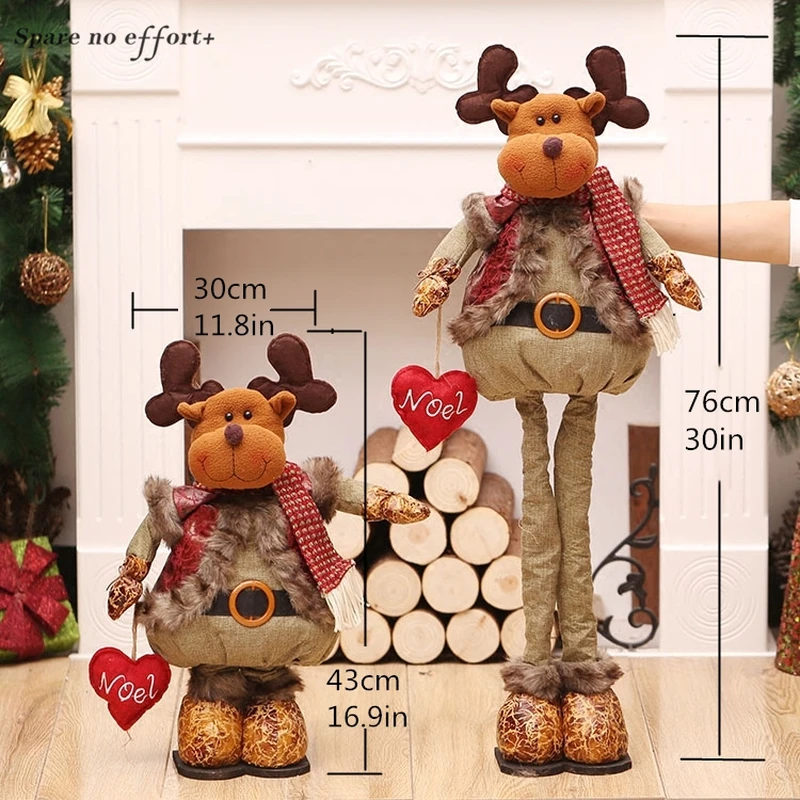 Decoracion Navidad Arvore De рождественские украшения милый Санта Клаус Снеговик