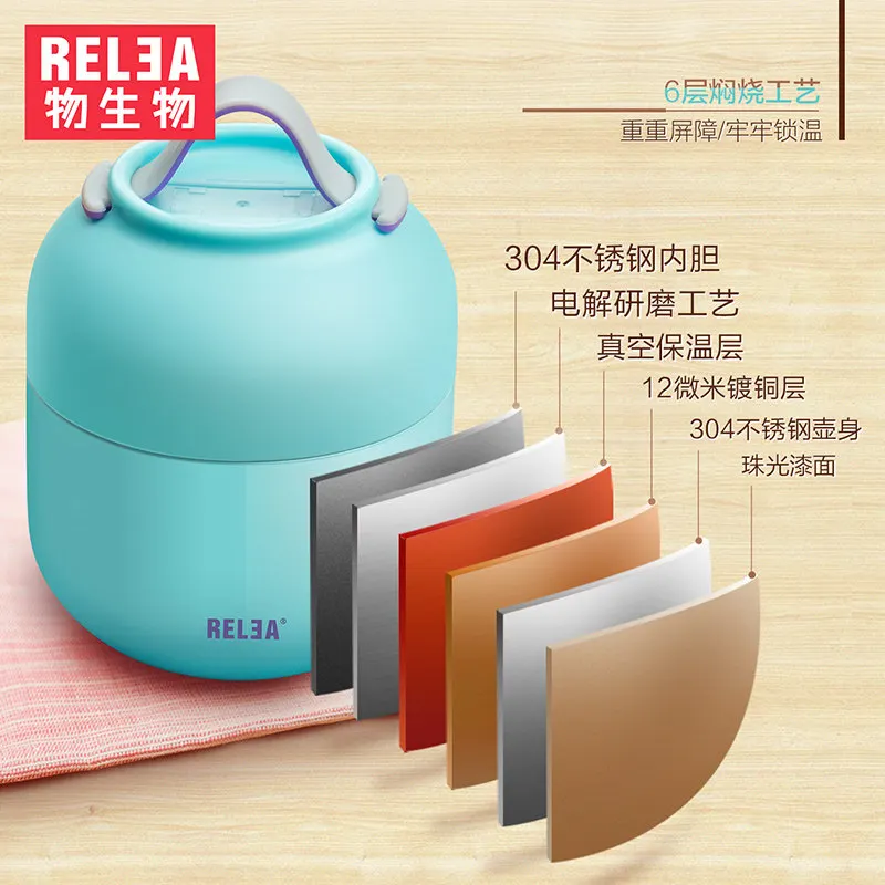 Переносной жесткий стакан вакуумный контейнер для ланча термос пищевой банка из