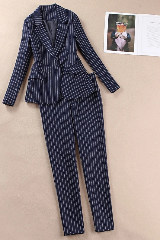 Suit Female Korean Autumn and Winter Wear New Fashion British Wind Woolen Women Two Piece Outfits |