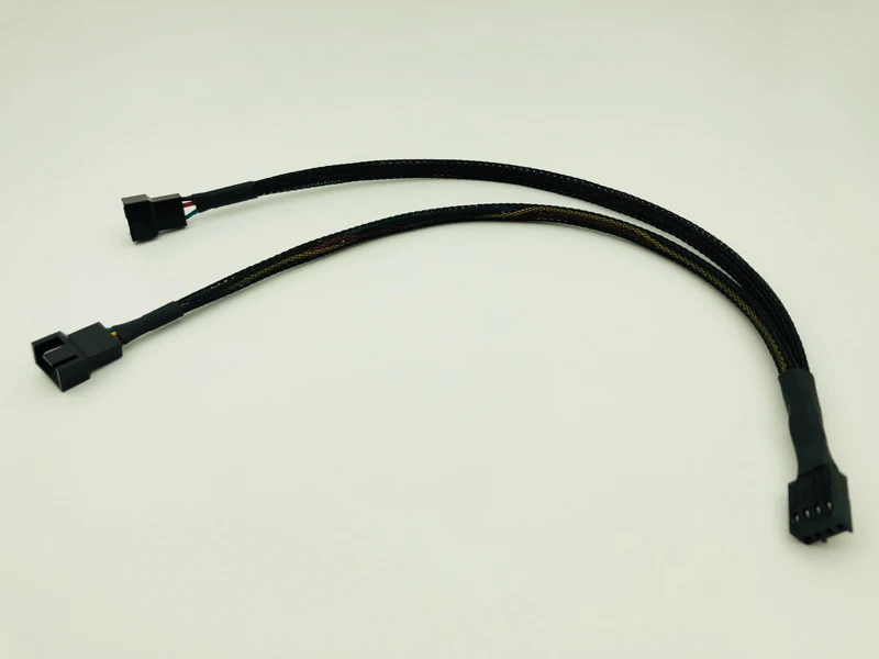 30 см компьютер PC кабель вентилятора 4Pin женский y сплиттер для двойной 3/4 Pin Мужской