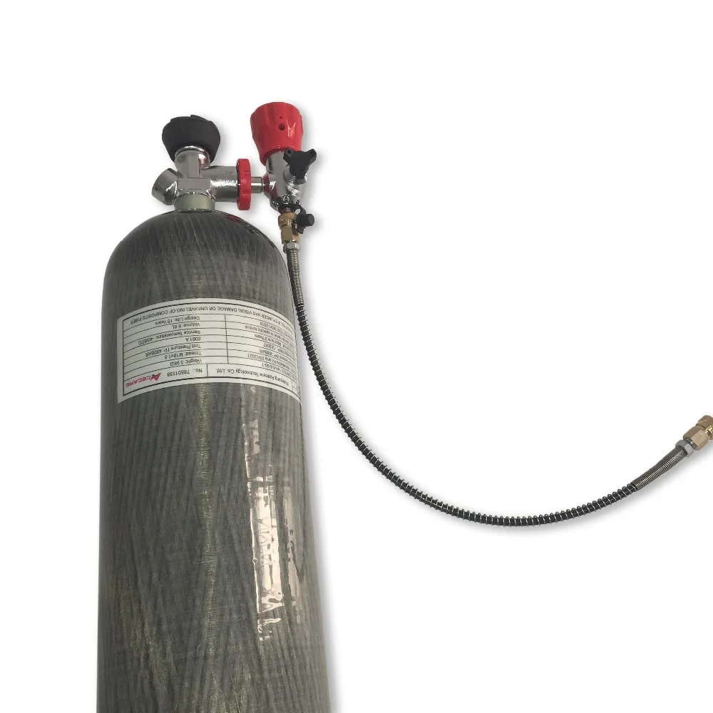 Verkaufen AC168301 Gewehr Druckluft Pcp Condor Paintball Tank 6.8L Hochdruck 4500psi Mit Manometer Ventil Station ACECARE