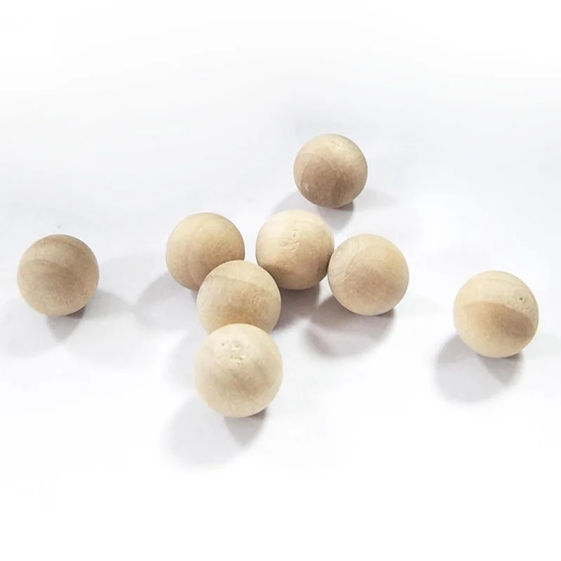 100 шт./лот высококачественные деревянные шарики круглые без отверстий 8 мм 10
