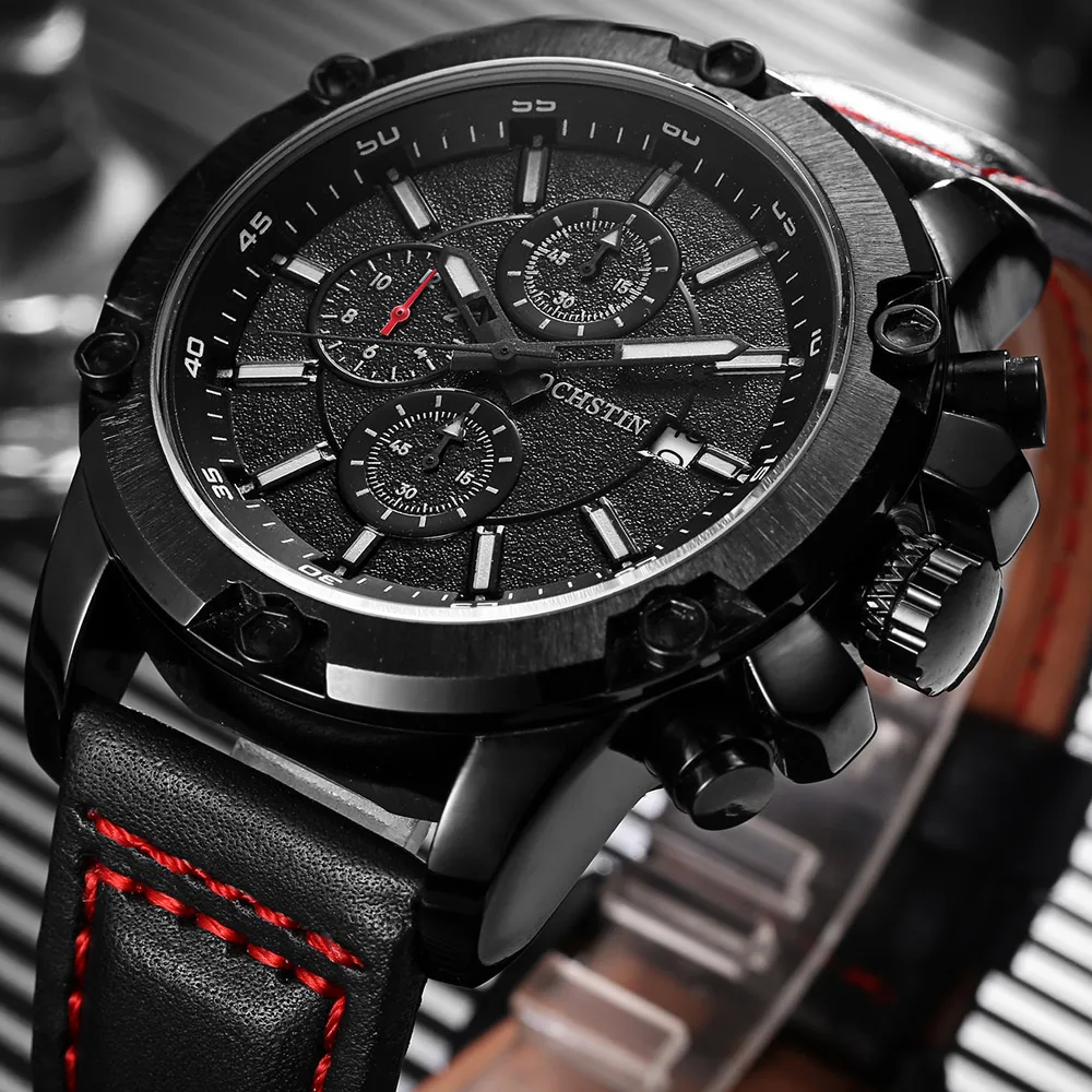 OCHSTIN хронограф мужские часы повседневные лучший бренд Роскошные Кварцевые