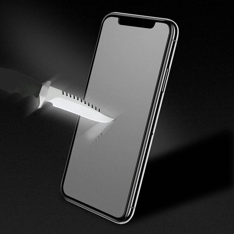 Матовое стекло на iPhone 8 Plus закаленное твердость 9h 6 7 взрывозащищенное защитное