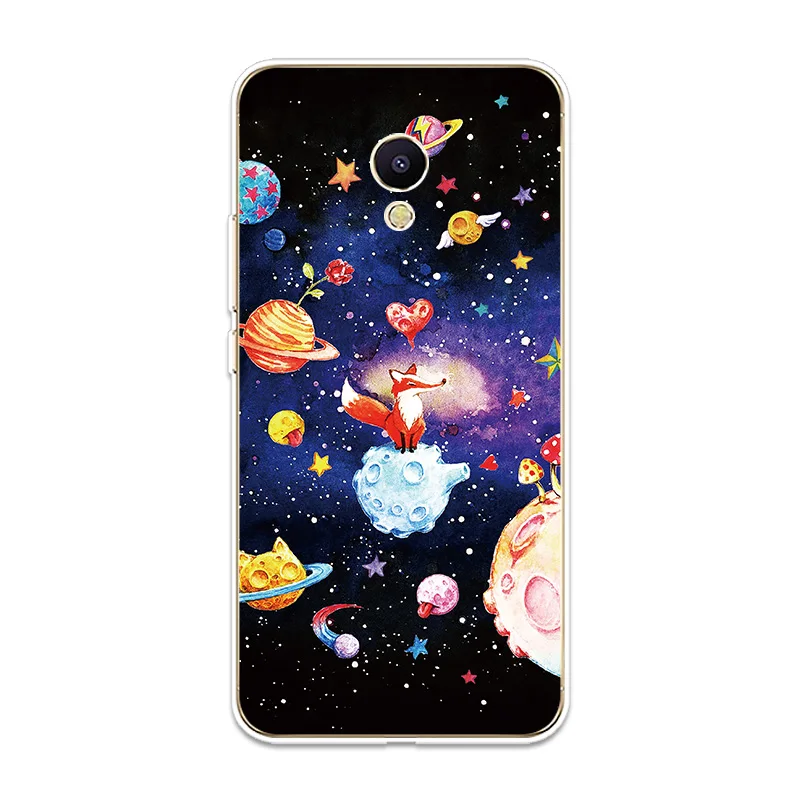 Космос планета по образцу силиконовая чехол для телефона защитный Fundas Meizu M3 M5 M6