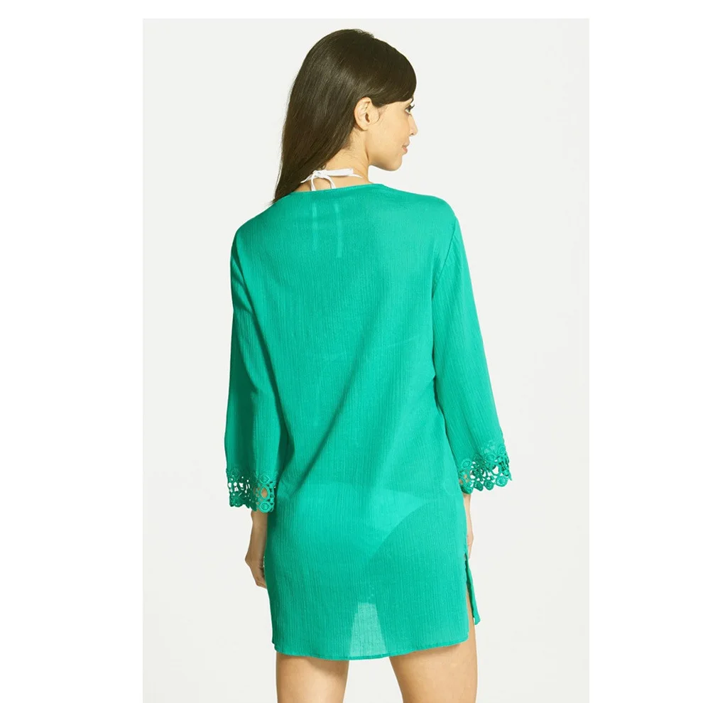 Летний купальный костюм вязаное крючком пляжное платье плюс размер купальник