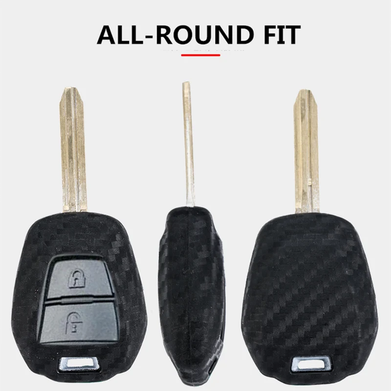 2019 силиконовый чехол для автомобильного ключа из углеродного волокна держатель
