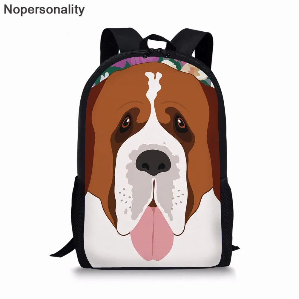 Nopersonality кошка собака животных печати Школьный рюкзак для детей девочек Junior