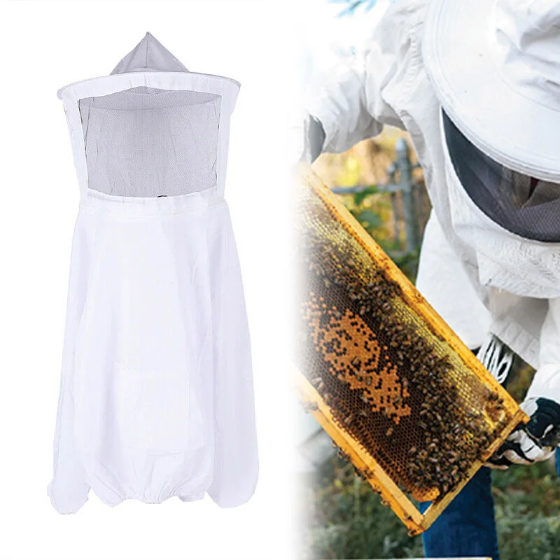Hot Beekeeping Suit Jacket Pull Over Smock with Mesh Mask for Bee Keeper XJS789 | Дом и сад