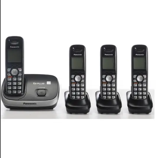 Four Handsets DECT 6,0 Plus цифровой беспроводной стационарный телефон с внутренней связью ID Handfree Домашний Беспроводной телефон черный - Цвет: Four Handsets