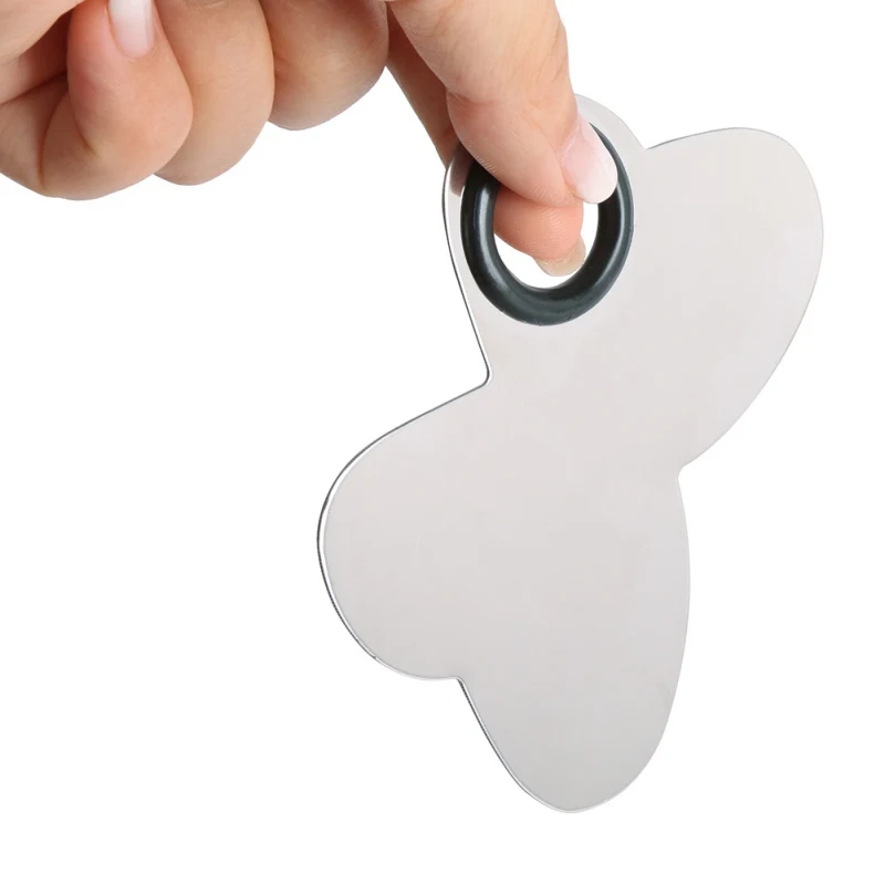 Палитра для макияжа из нержавеющей стали ногтевого дизайна с шпателем набор