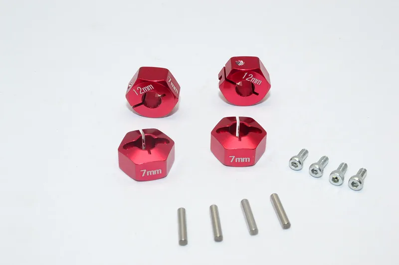 Осевой шестигранный адаптер WRAITH из сплава 1/10 (12 мм x 7 мм)-набор 4 шт. для AXIAL EXO SCX10 |