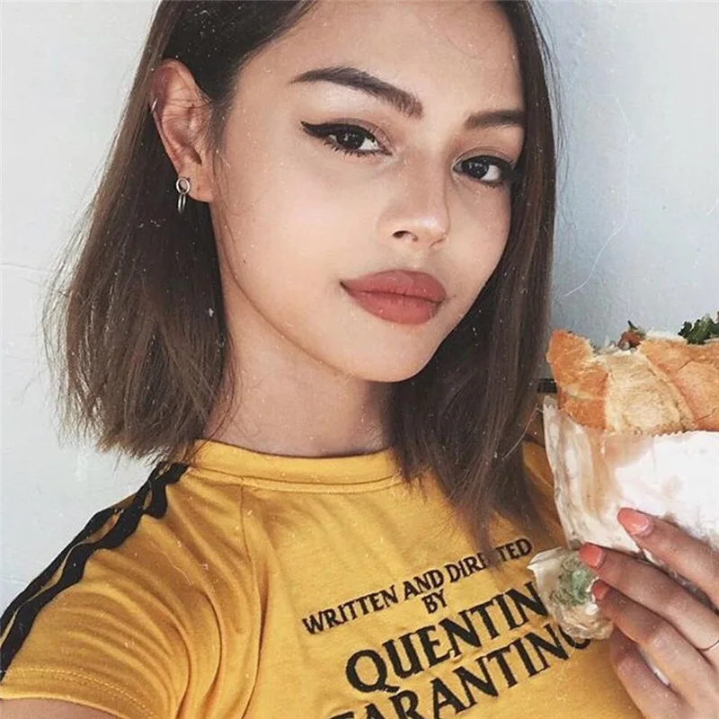 Пикантная женская футболка с надписью и руководством Квентина Тарантино тонкая