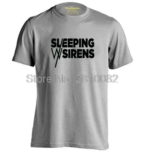 Sleeping With Sirens Mens &amp Womens fashion style o-neck T shirt | Мужская одежда