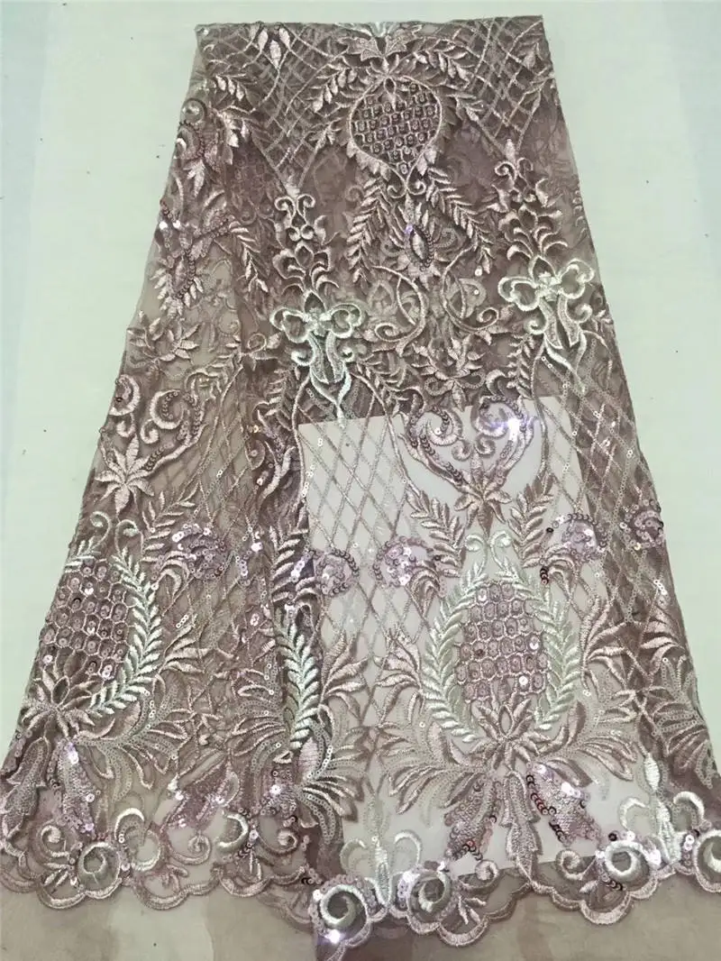 Французский Кружево Ткань 2018 последние африканские с блестками и вышивкой тюль