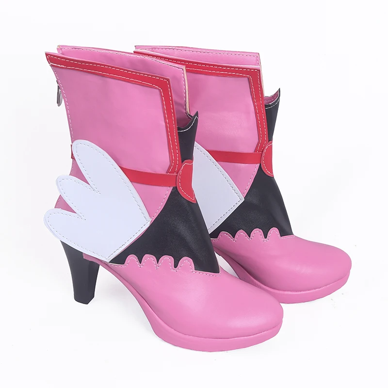 OW Magic Girl D. Va dva Хана Сонг розовый цвет обувь для костюмированной вечеринки на