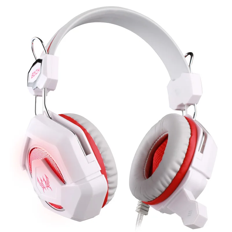 Каждый GS210 PRO USB 3.5 мм Игровые наушники Over-Ear Stereo Surround геймер с микрофоном свет для PC