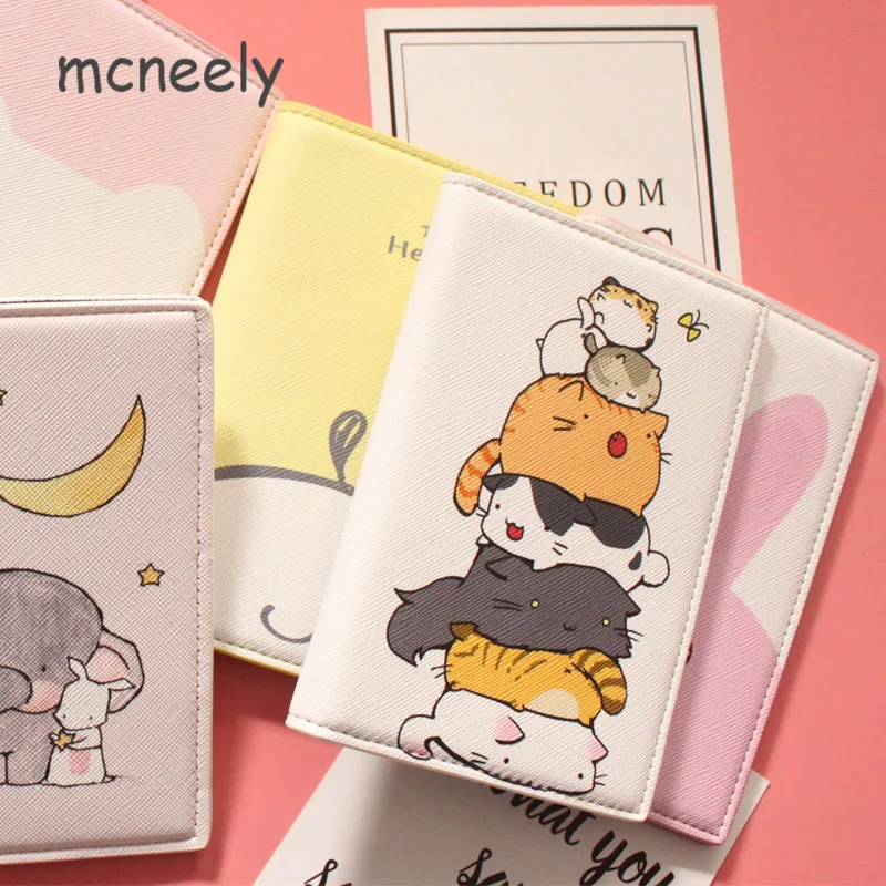 Кошка имитирует шапку! С рисунком из мультфильма с отделением для паспорта ID