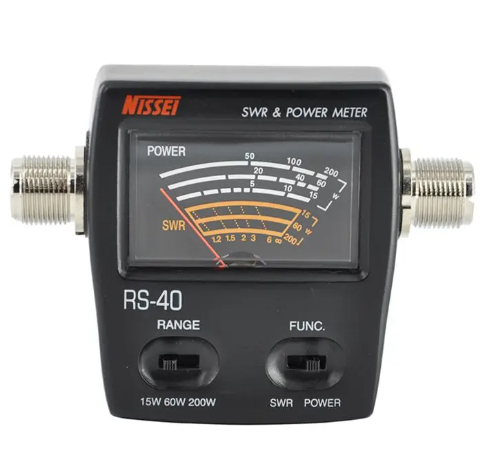 NISSEI RS 40 SWR/измерители мощности диапазон измерения 200 Вт с адаптером |power meter|power swr