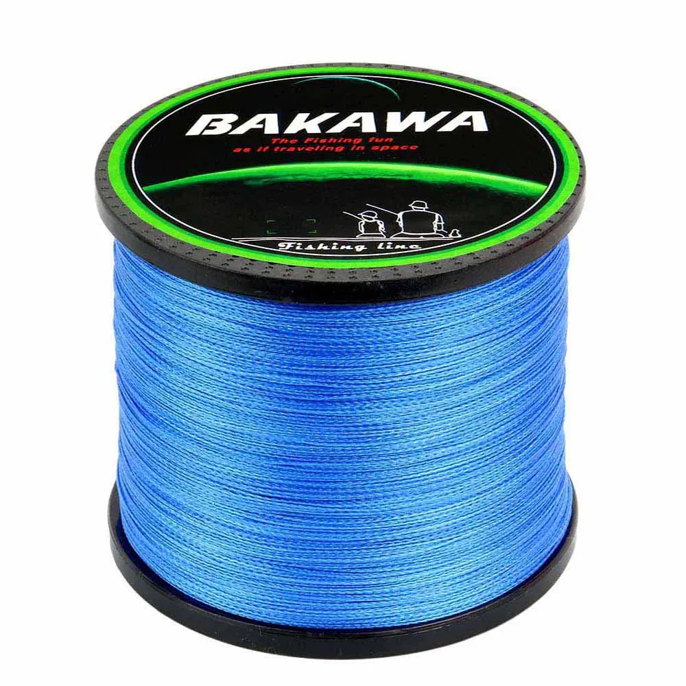 4 Stand 1000M BLUE BAKAWA 1000 м PE плетеная леска 4 нити 10-85LB Multifilament леска - Цвет: 4 Stand 1000M BLUE
